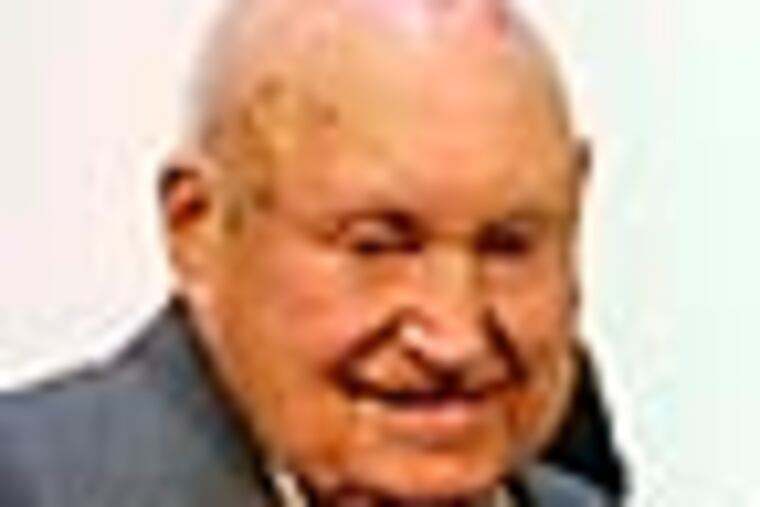 In this Monday, Dec. 14, 2009 picture, Chick-fil-a founder Truett Cathy, left, and his son Dan Cathy pose for a photo with the Chick-fil-A cows during a celebration of passing the $3 billon dollar mark in system-wide sales for the first time at the Chick-fil-a headquarters in Atlanta. Chick-fil-A, whose founder distinguished the fast-food chain by closing on Sunday out of religious piety, continues to mix theology with business and finds itself on the front lines of the nation�s culture wars after its president, Dan Cathy, confirmed his opposition to gay marriage in June 2012. (AP Photo/Atlanta Journal-Constitution, Elissa Eubanks)