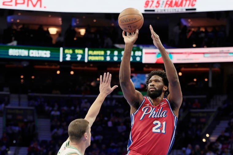 Joel Embiid had 20 points Friday vs. the Celtics, but he'll sit on Sunday vs. the Brooklyn Nets.