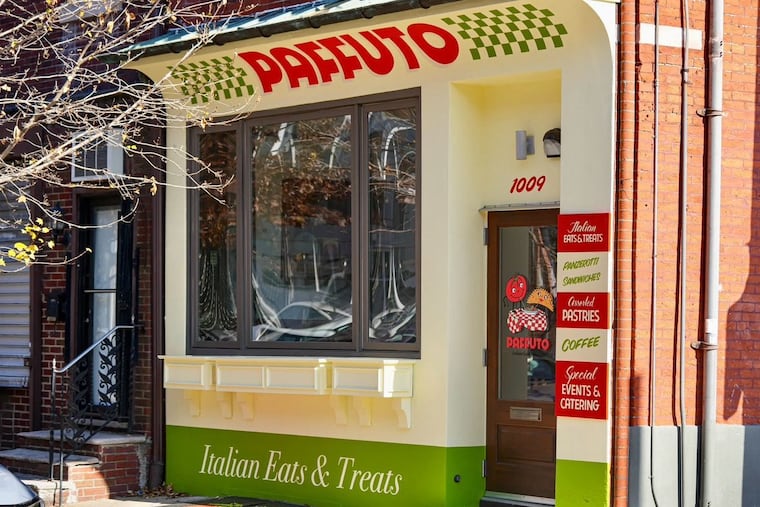 Paffuto has enlivened the facade of 1009 S. Eighth St., the former Bibou and Pif restaurants.