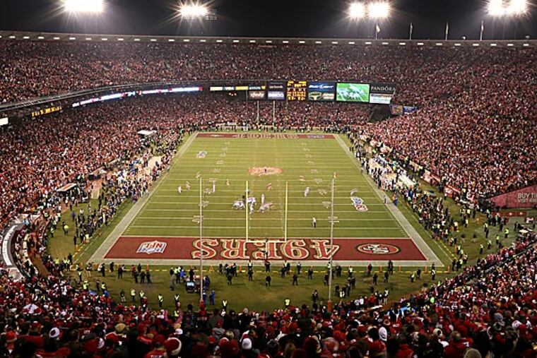 Candlestick Park. (Aaron Kehoe/AP)