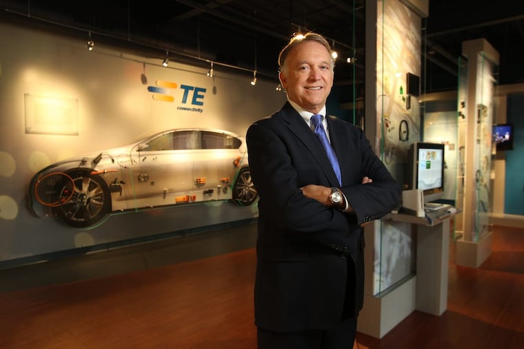 Tom Lynch, a Bucks County native and former CEO of Berwyn-based TE Connectivity, and his wife Patty have created a foundation that is making a $5 million gift to Conwell-Egan Catholic High School. 2013 file photo MICHAEL BRYANT / Staff Photographer