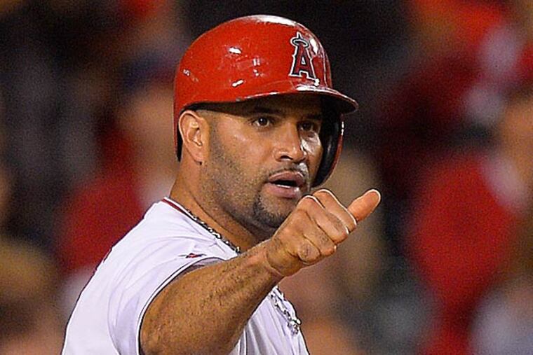 Angels designated hitter Albert Pujols. (Mark J. Terrill/AP)