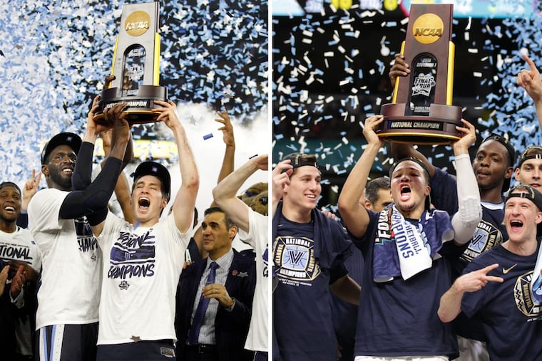 Villanova’s 2016 national championship team (left) would put up a quite a fight against the 2018 NCAA champion Wildcats.