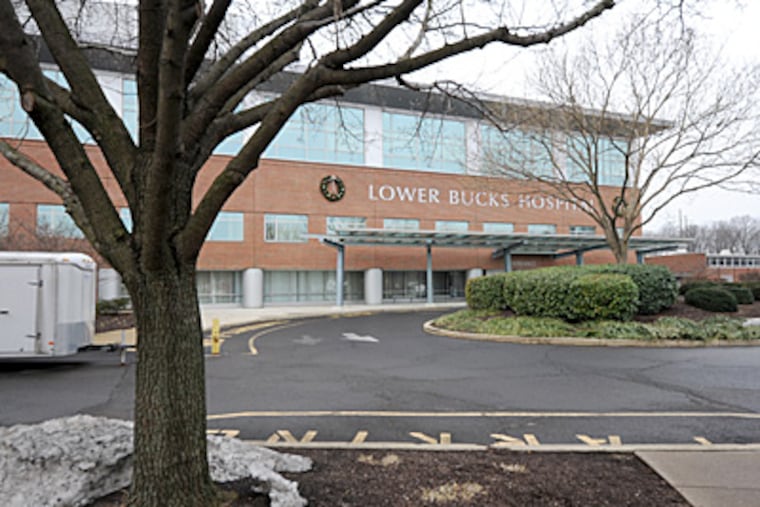 Lower Bucks Hospital in Bristol exited bankruptcy with virtually no debt. It
benefited from a county bond issue made possible by casino taxes. (April Saul / Staff Photographer)