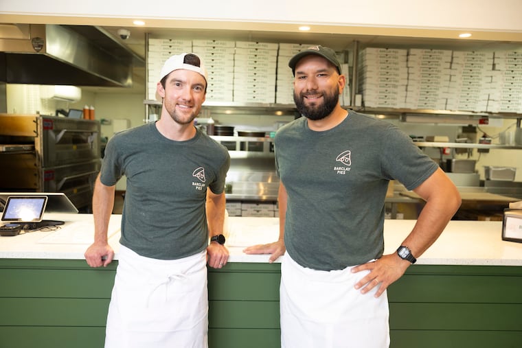 Thomas “TJ” Hunton and Daniel Romero are the duo behind Cherry Hill pizza shop Barclay Pies, which has gained a following for its gluten-free offerings.