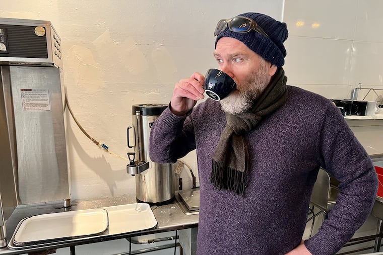 Bob Logue, owner of Bodhi Coffee, at the shop at 263 S. 10th St., on Feb. 3, 2023.