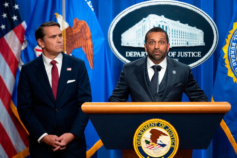 Acting Attorney General Todd Blanche (left) and FBI Director Kash Patel have sometimes been at odds but also worked together on cases involving President Donald Trump's foes.