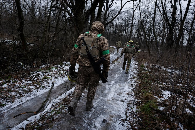 FILE — Ukrainian soldiers at an artillery position in the Lyman area in the Donetsk region of Ukraine, Jan. 7, 2026. The House voted on Thursday, June 4, 2026, to approve new aid for Ukraine and impose a fresh round of sanctions targeting the industries fueling Russia’s war economy, after 18 Republicans defied their leaders to join Democrats in support of a bill that runs counter to President Trump’s agenda.