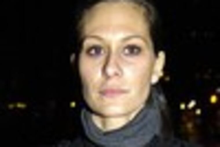 News anchor Alycia Lane after her release late Sunday afternoon in New York City.