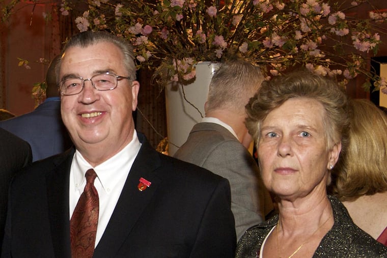 Cooper University Health System CEO John P. Sheridan Jr. and his wife, Joyce. (Jodi Samsel/AP Photo)