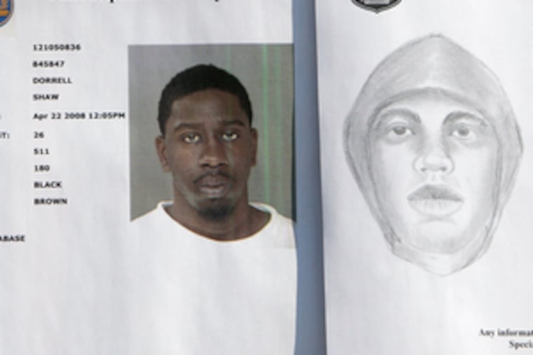 Dorrell Shaw , 26, has a history of burglaries, but not sex crimes.
