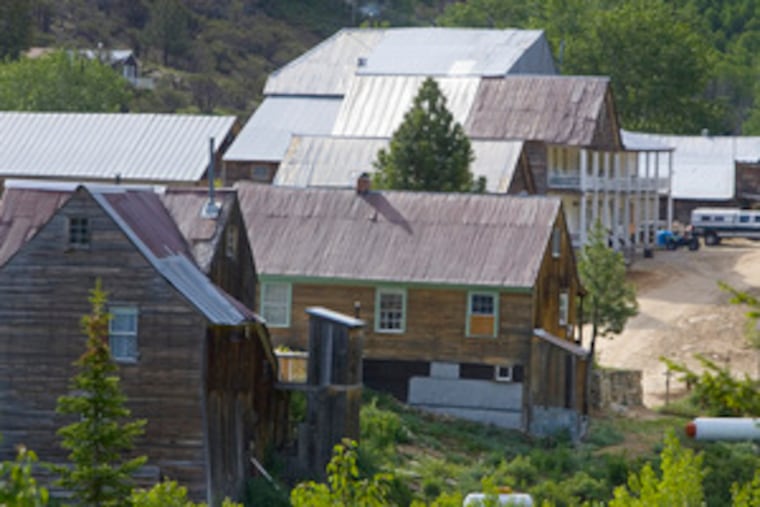 The main road of Silver City. The mining town was established in the mid-1800s after gold was discovered in Idaho.