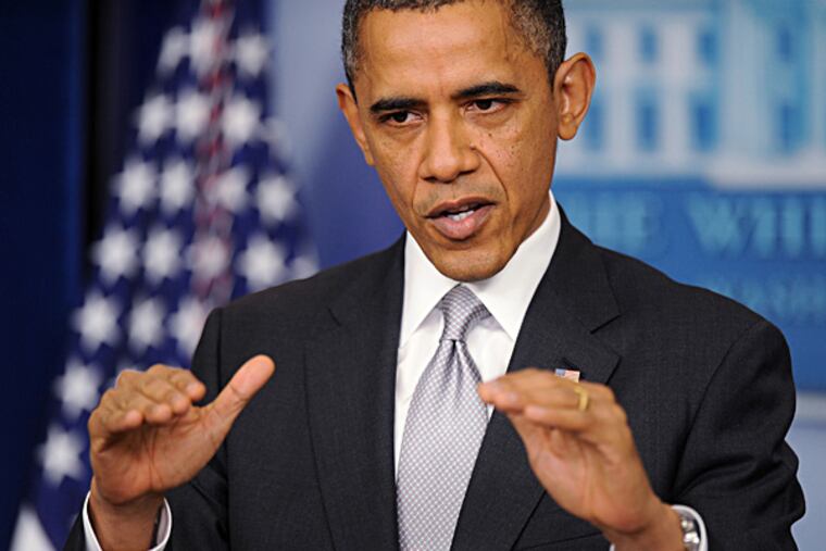 President Obama: "The fact that this problem is complex can no longer be an excuse. ..." OLIVIER DOULIERY / Abaca Press, MCT