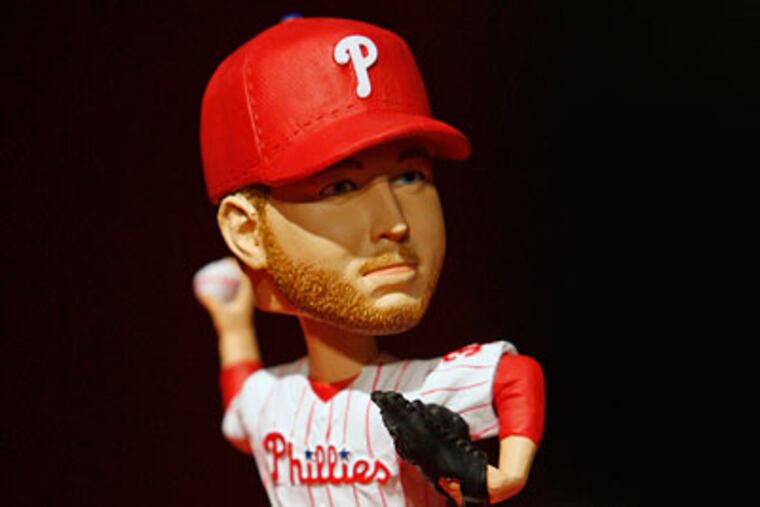 The Roy Halladay bobblehead is the latest addition to the fad that has a persistent connection to baseball. (Alejandro A. Alvarez / Staff Photographer)