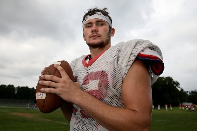 Neshaminy High School quarterback Brody McAndrew, a New Hampshire recruit, will lead his team against North Penn in the season opener on Friday.
