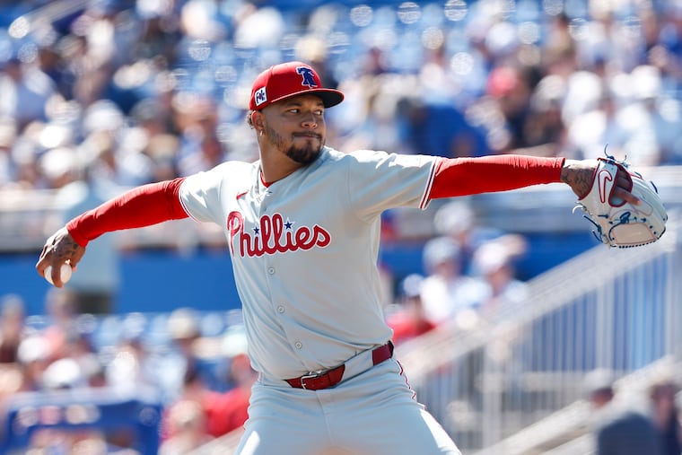 Phillies pitcher Taijuan Walker looked impressive in his Grapefruit League debut.