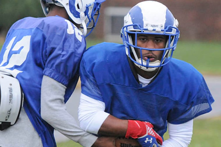 Salem running back Dione Alston at practice. (Ron Tarver/Staff Photographer)