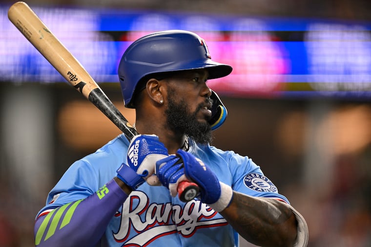 Adolis Garcia hit 19 home runs with 75 RBIs in 547 plate appearances with the Rangers last season.