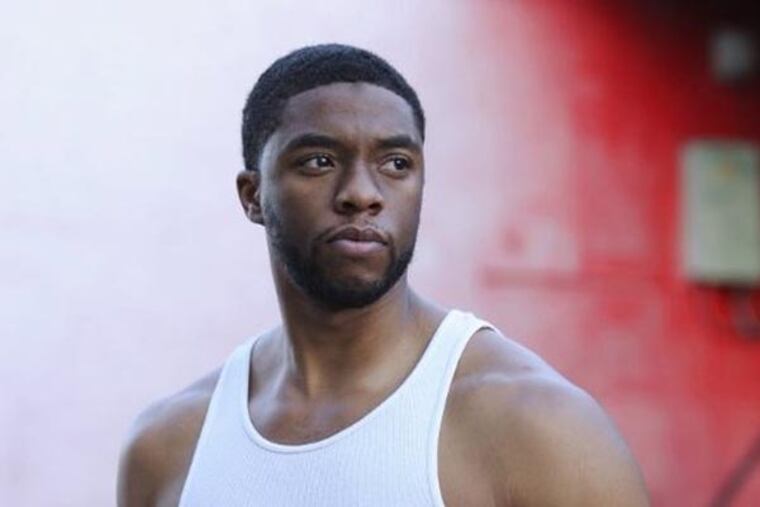 Chadwick Boseman is the star of '42' -- a biopic on the career of Jackie Robinson.