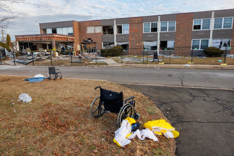 Exterior of Bristol Health & Rehab Center after fatal explosion.