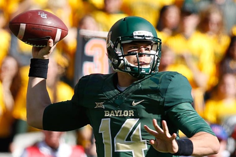 Baylor Bears quarterback Bryce Petty is one of the quarterbacks at this week's Senior Bowl. (Tim Heitman/USA Today)