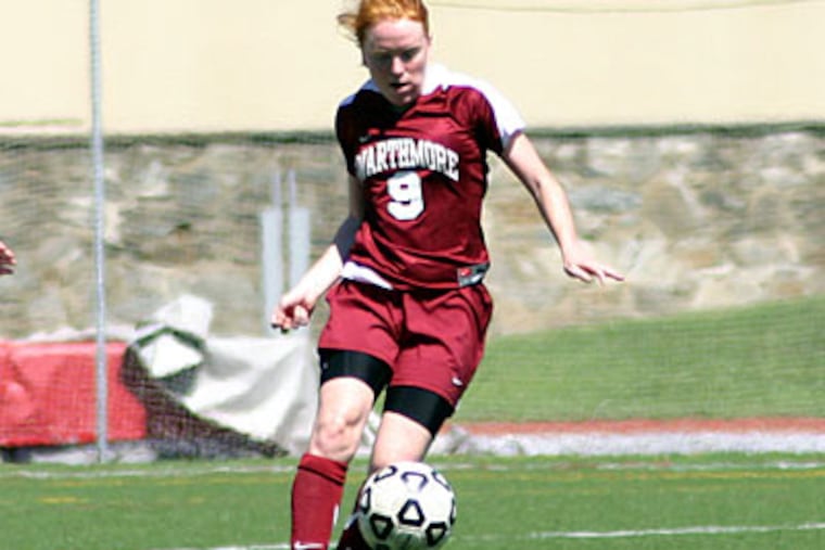 Caitlin Mullarkey, a star player in women's soccer and track at Swarthmore College, was one of 32 American Rhodes scholars.