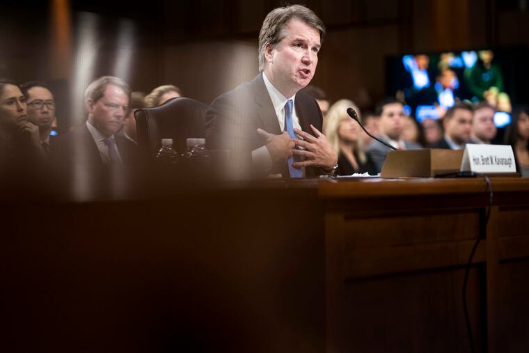 Supreme Court nominee Brett Kavanaugh during his confirmation hearing in the Senate Judiciary Committee on Capitol Hill.