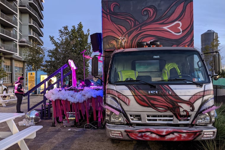 The Beardmobile is pictured here at a stop on the Love Tour in Washington DC in October 2021.