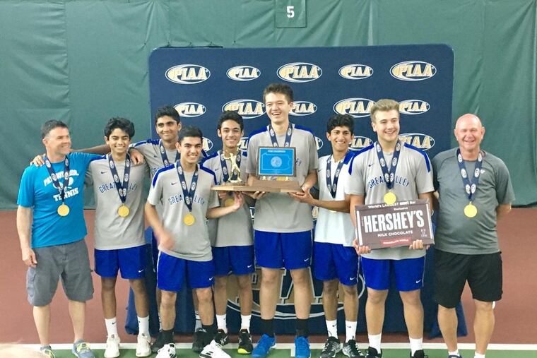 The Great Valley boys' tennis team won the Class 3A championship on Saturday.