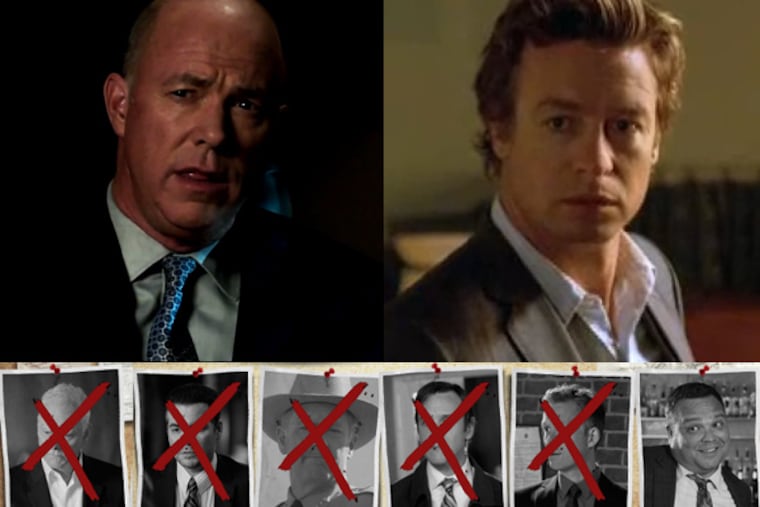 Is CBI director Gale Bertram (top left) really Red John, the serial killer long sought by Patrick Jane (right)? Jane had seven suspects to start the fall 2013 season, and after the Nov. 17 episode, all but two apparently were dead.