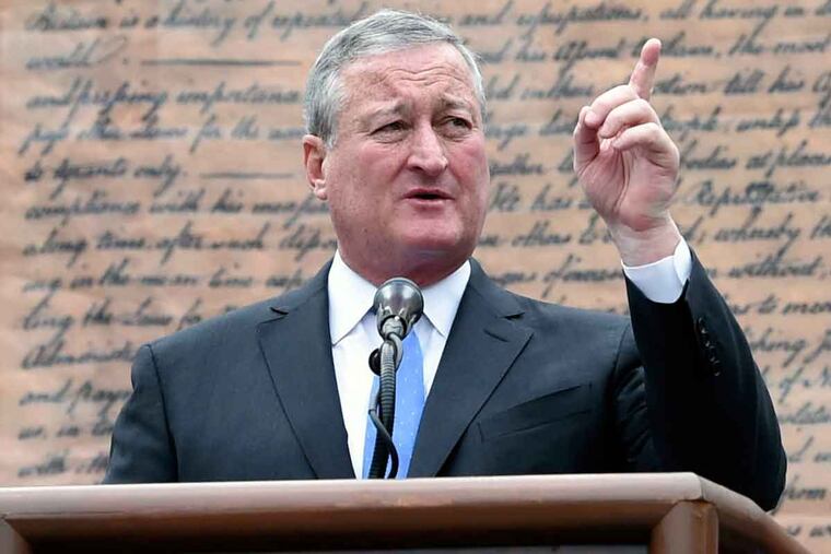 Letter to the Editor: Mayor Kenney has been conspicuously silent about some nagging issues, some of which he pledged action on during his mayoral campaign: