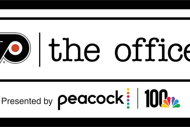 The Flyers hosted a special "The Office" theme night on Saturday to commemorate the hit NBC show.