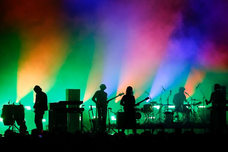 Tame Impala performed to a sold-out crowd at the Mann Center for the Performing Arts on Friday.