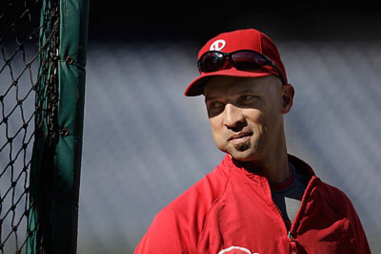 Raul Ibanez would not say if a lingering muscle tear has affected his play. (David Maialetti/Staff Photographer)