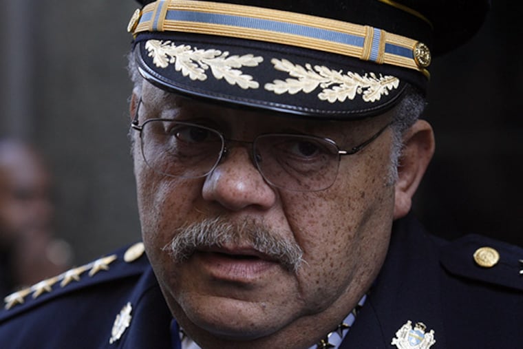 Police Commissioner Charles Ramsey talks to the media outside the CJC in center city March 31, 2009. (ALEJANDRO A. ALVAREZ / Staff photographer)