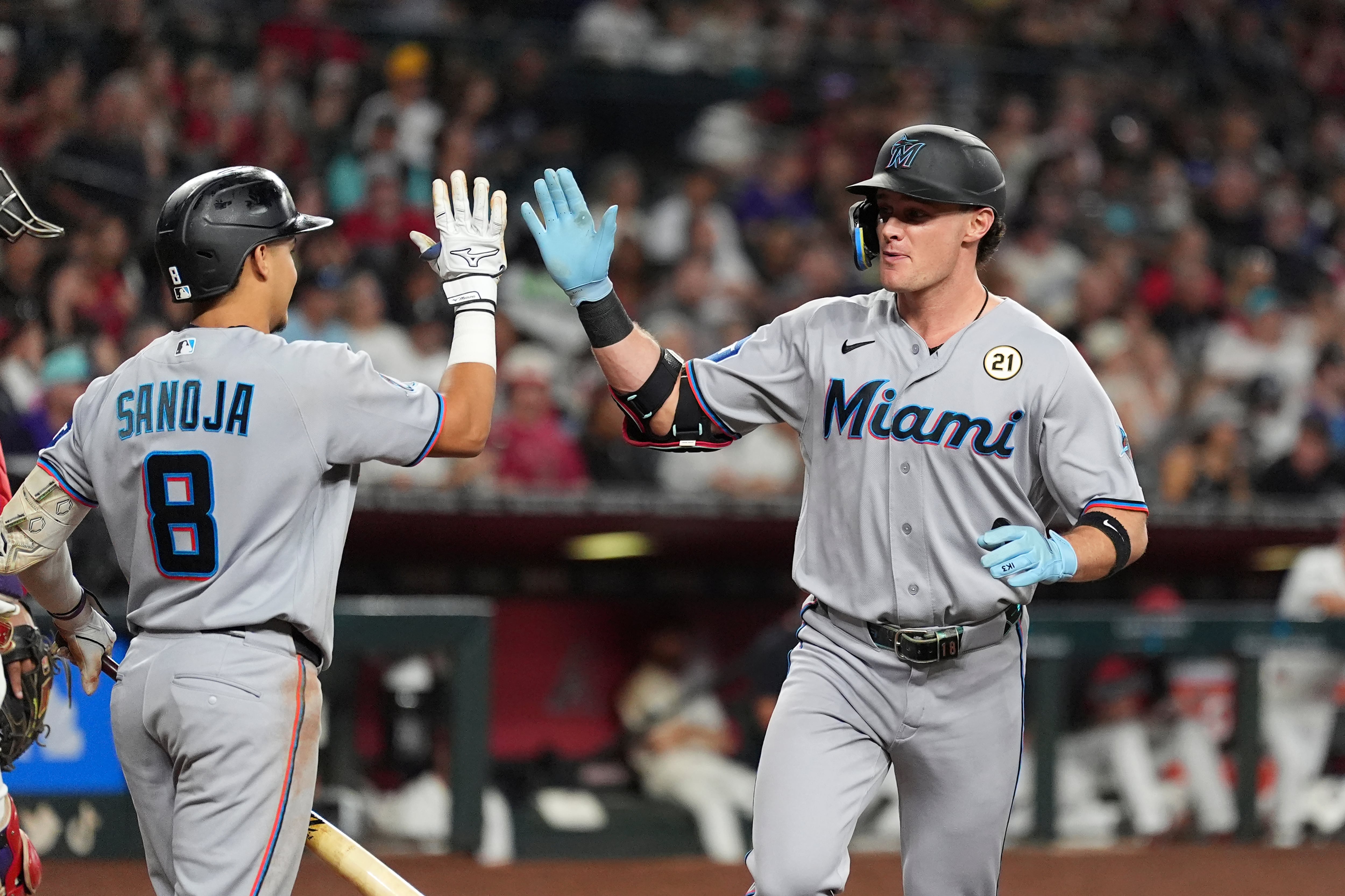 Esteury Ruiz hits 3-run double in 11th to lift Marlins to 4-2 win, damaging D-backs' playoff hopes
