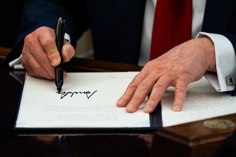 President Donald Trump signed an executive order last spring that compelled federal agencies to “deprioritize enforcement” of statutes and regulations involving disparate-impact liability, which has long been used to enforce antidiscrimination laws. MUST CREDIT: Demetrius Freeman/The Washington Post