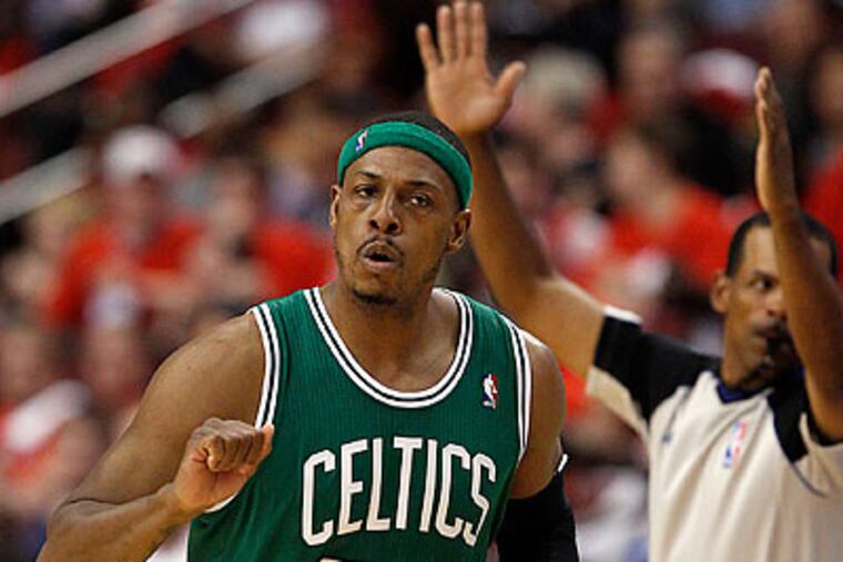 Perhaps no Celtic played with a bigger chip on his shoulder in Game 3 than Paul Pierce. (Yong Kim/Staff Photographer)