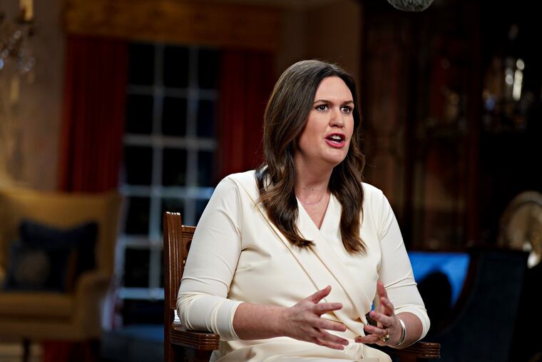 Gov. Sarah Huckabee Sanders, R-Ark., delivers the Republican response to President Joe Biden's State of the Union address last week.