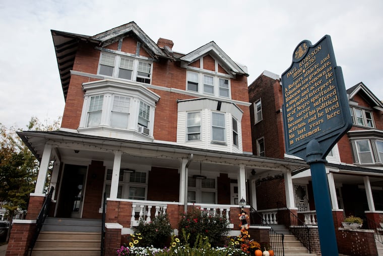 The exterior of the Paul Robeson House and Museum at 4951 Walnut St., in Philadelphia. The West Philadelphia Cultural Alliance / Robeson House and Museum is hosting a reopening event on Friday, Oct. 10, to celebrate the completed renovations of the attached annex.