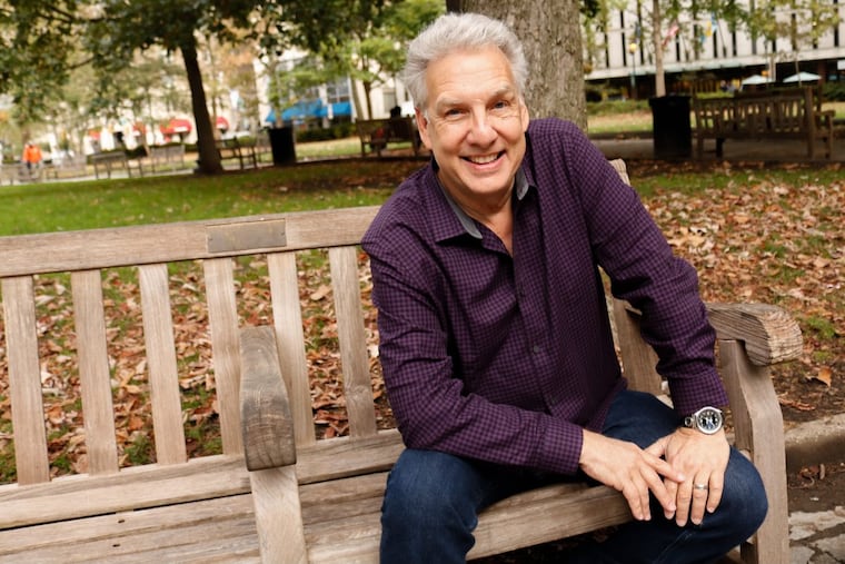TV host Marc Summers poses for a photo in Rittenhouse Square in Center City on Wednesday morning, October 11, 2017. ‘On Your Marc,’ the new documentary about his life, will premiere at the Trocadero on Friday.