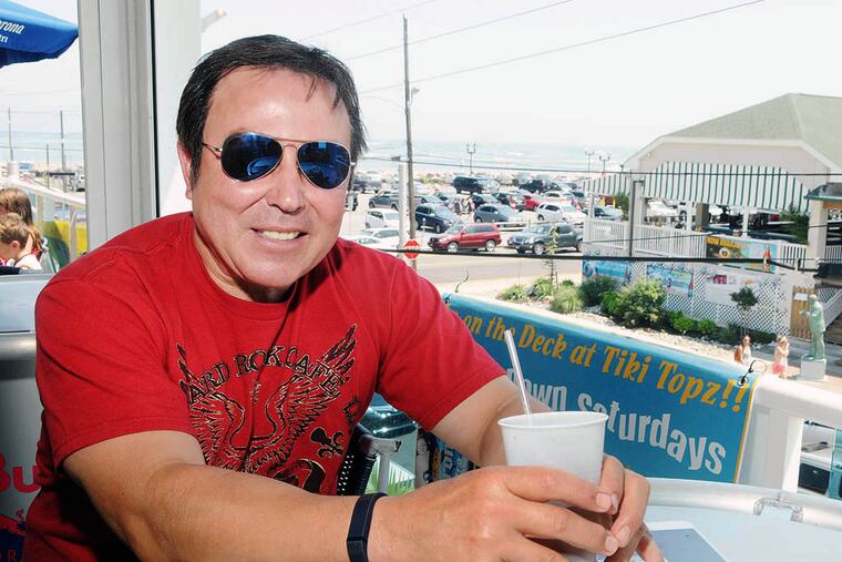 Action News reporter Dann Cuellar gets away from the action and chills in North Wildwood, here at the upstairs restaurant at Flip Flopz Beach Bar and Grill.