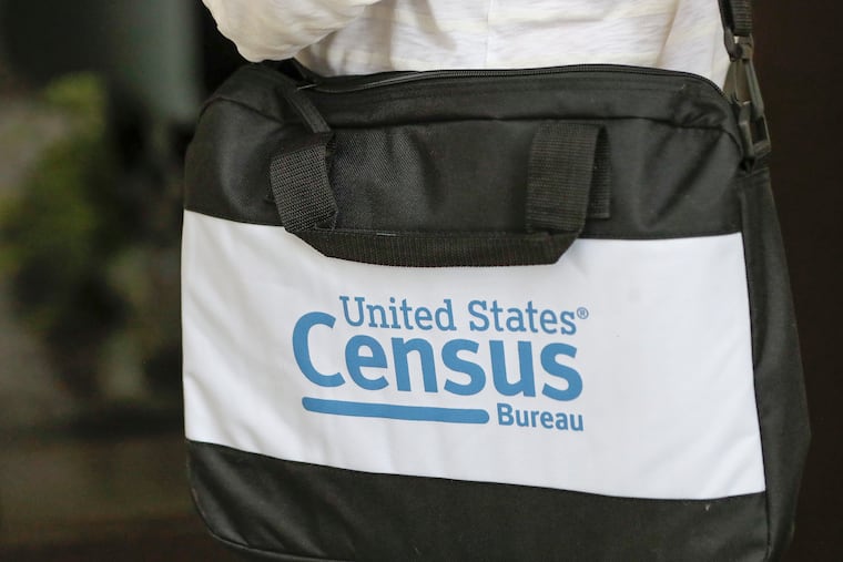 A census taker outside a Winter Park, Fla. residence in August, as a half million workers headed out nationwide week to knock on the doors of households that hadn't yet responded to the 2020 census. The door-to-door portion of the decennial count ends Sept. 30.