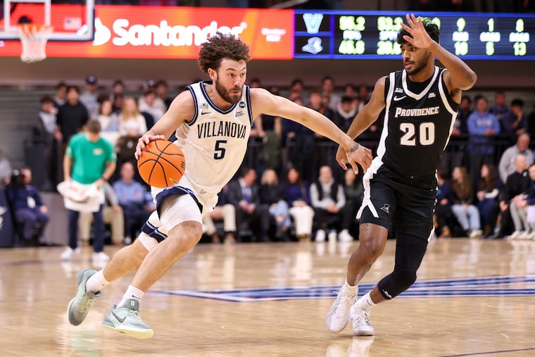Villanova guard Devin Askew made 5 of 8 three-pointers to finish with a team-high 20 points in a win over Providence on Friday.