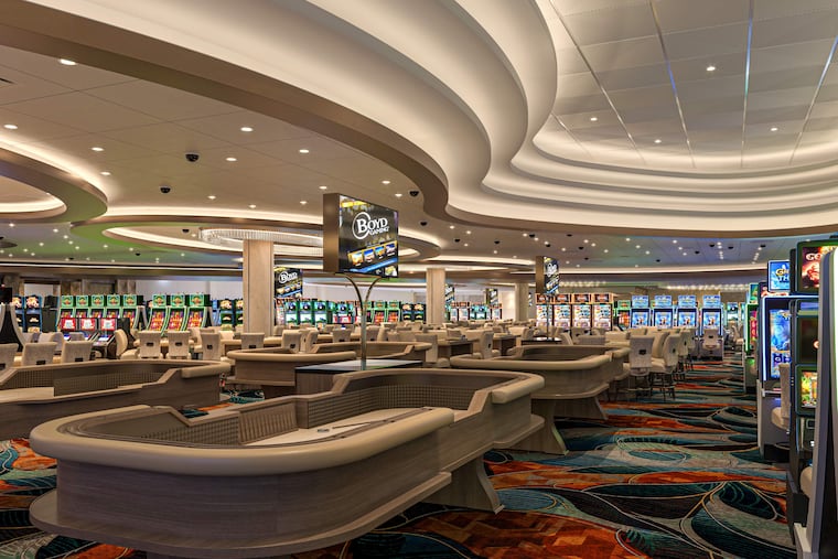 A rendering of the renovated lobby of the Valley Forge Casino Resort in King of Prussia.