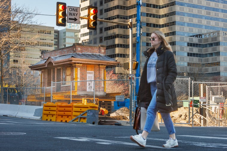 The historic Gulf Gas Station at 20th & Arch is being moved to Fairmount Park tonight.