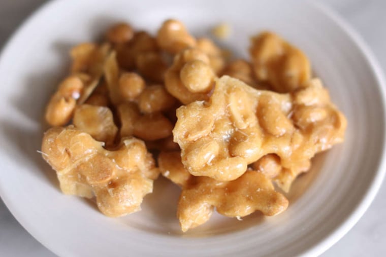 Peanut brittle from Fond, which also will be sold at Belle Cakery.