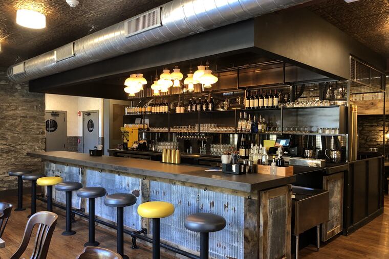 Bar in the taproom of Chestnut Hill Brewing Co.