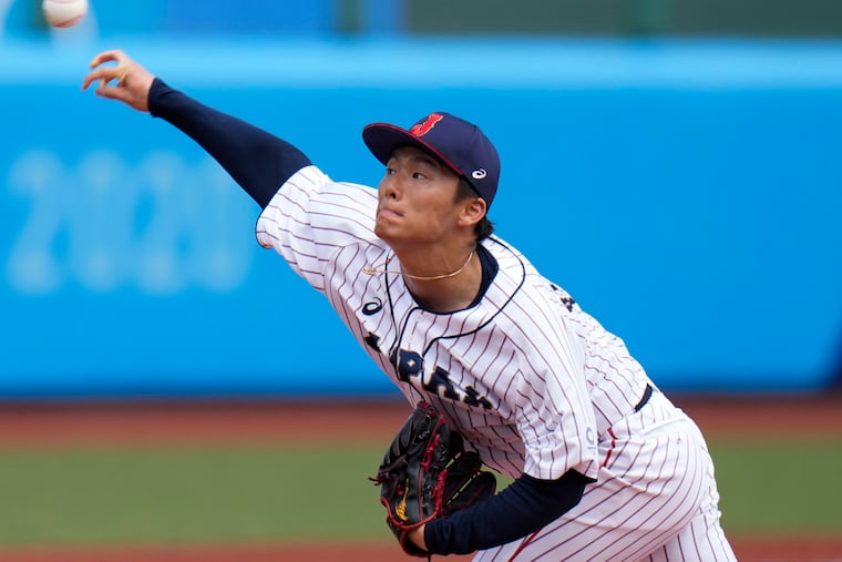 Yoshinobu Yamamoto posted a 1.82 ERA with 922 strikeouts over seven seasons in Nippon Professional Baseball in Japan.