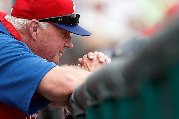 Phillies manager Charlie Manuel. (David Maialetti/Staff Photographer)